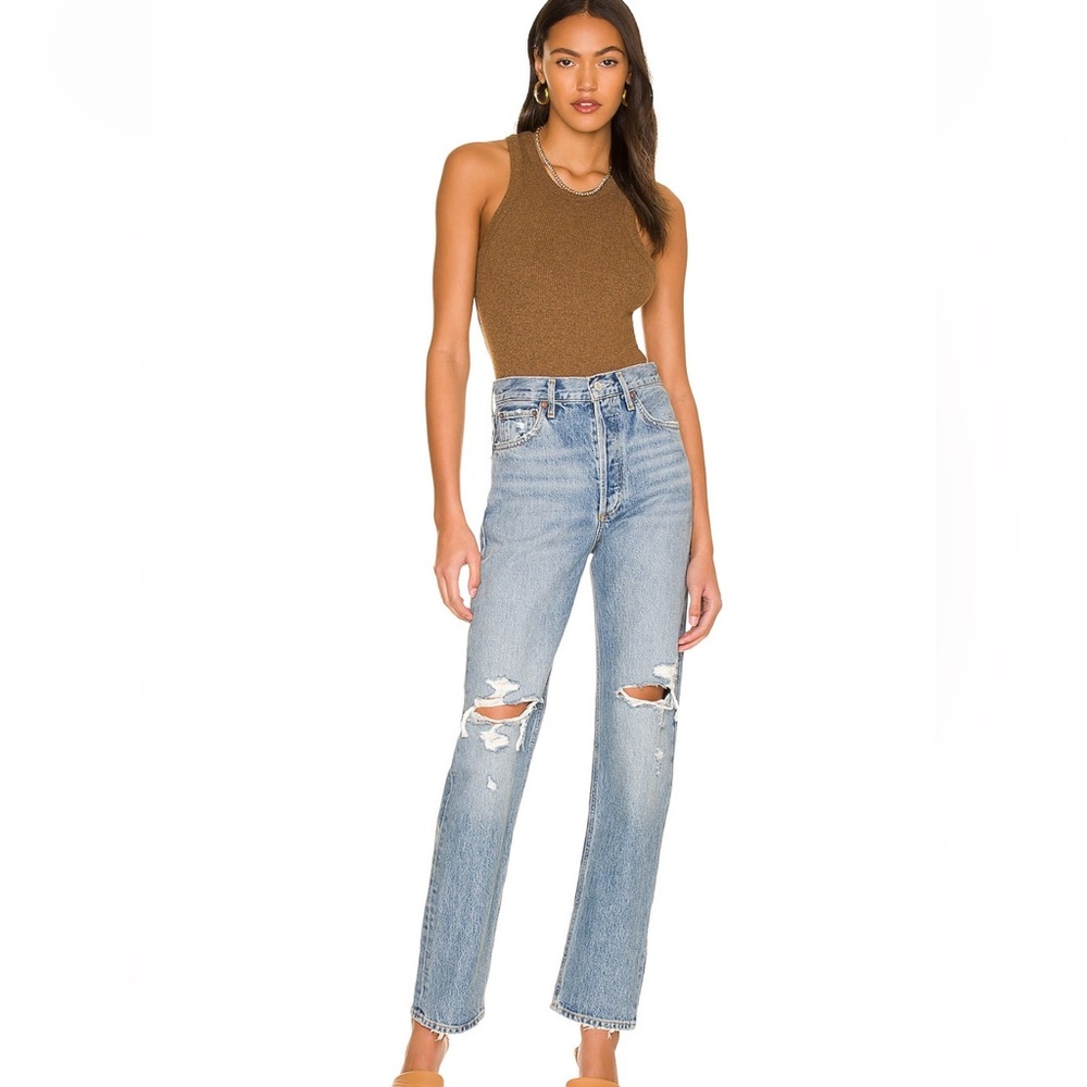 AGOLDE Blue Denim Jeans